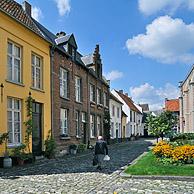 Narrow streets in the beguinage of Lier, Belgium